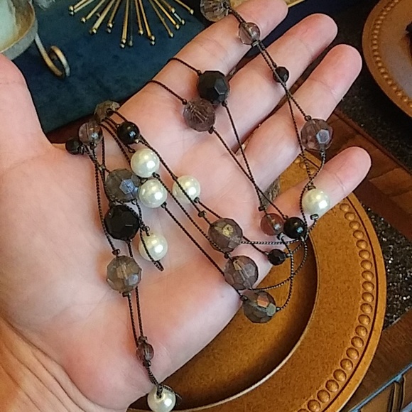 Multi Strand Embellished Beads Necklace - Picture 14 of 17